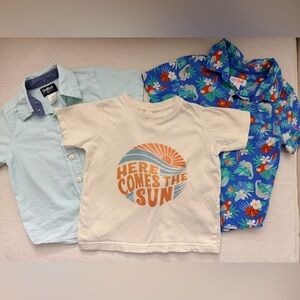 Boys size 2t shirt bundle for spring and summer